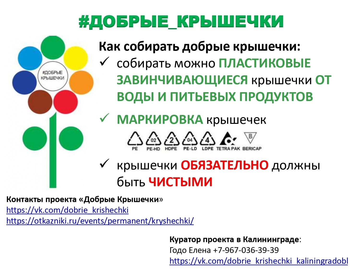 Добрые крышечки презентация